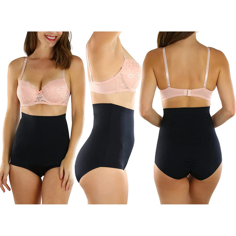 ToBeInStyle Women's High Waisted Smooth and Silky Torso Control Bikini Shapewear