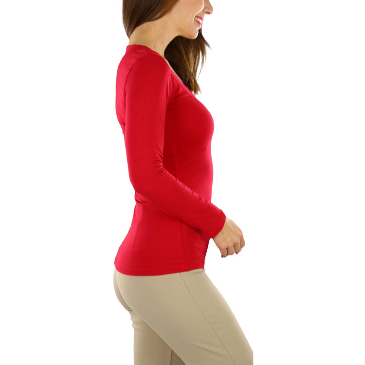 Women's Long Sleeve V-Neck T-Shirt