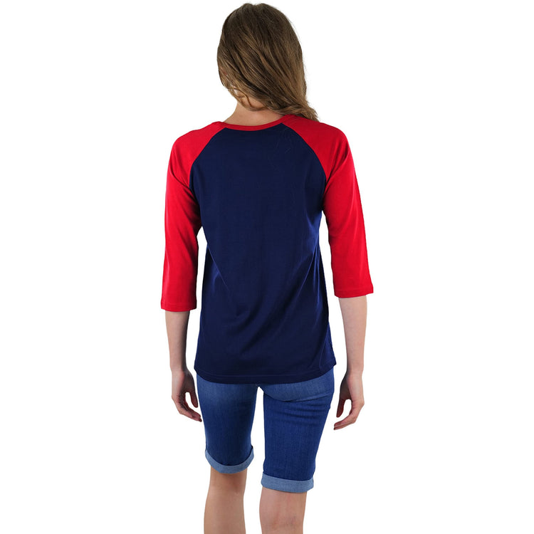 Women's Classic Two Color Cotton Baseball T-Shirts