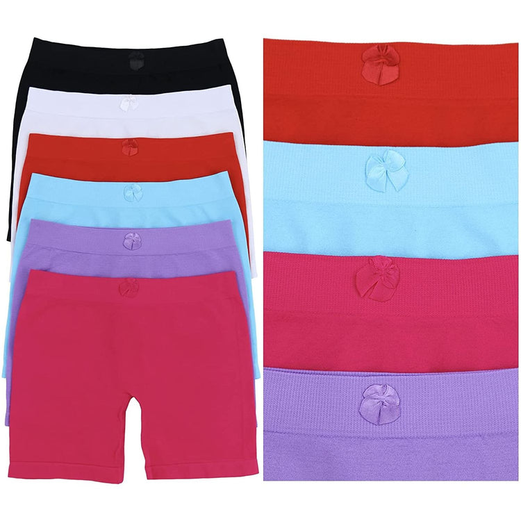 Girls' Pack of 6 Seamless Layering Shorts