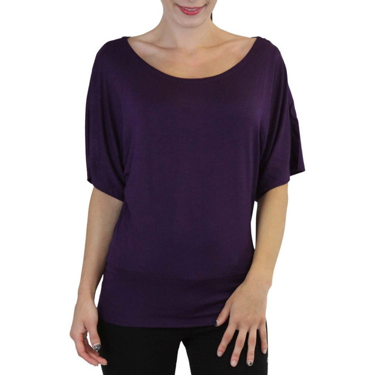 Women's Oversized Off The Shoulder Dolman Blouse