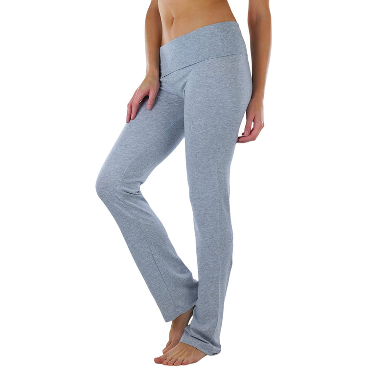 Women's Low Rise Sweatpants w/Fold-Over Waistband