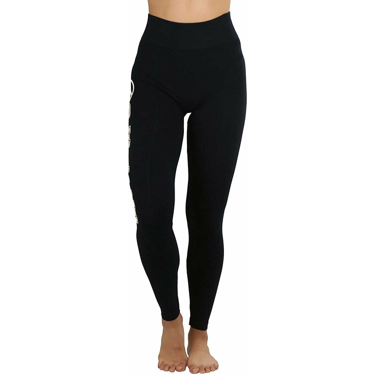 Women's Active Leggings and Capris - Peace Print