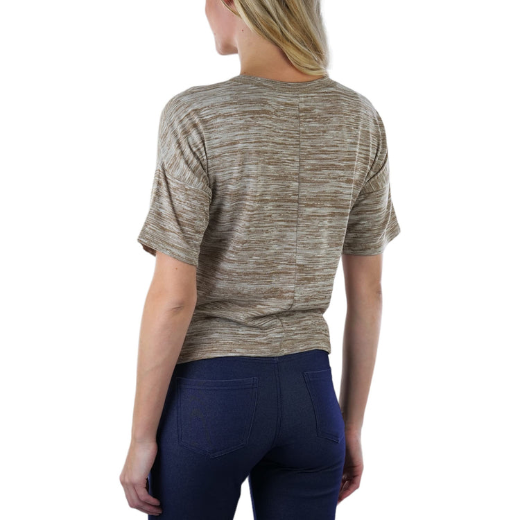 Women's Short Sleeve Hacci Sweater