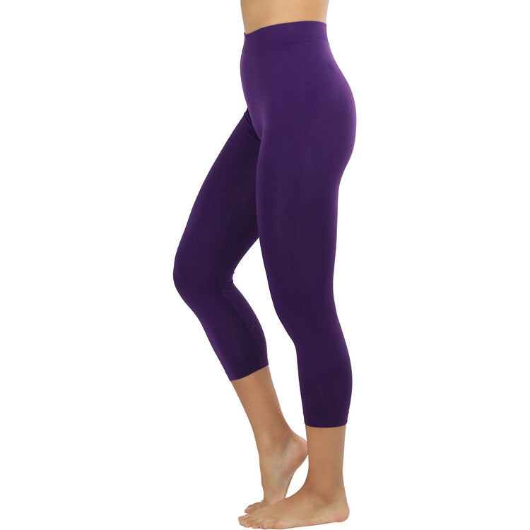 Women’s Capri Length Seamless Lightweight Stretch Leggings