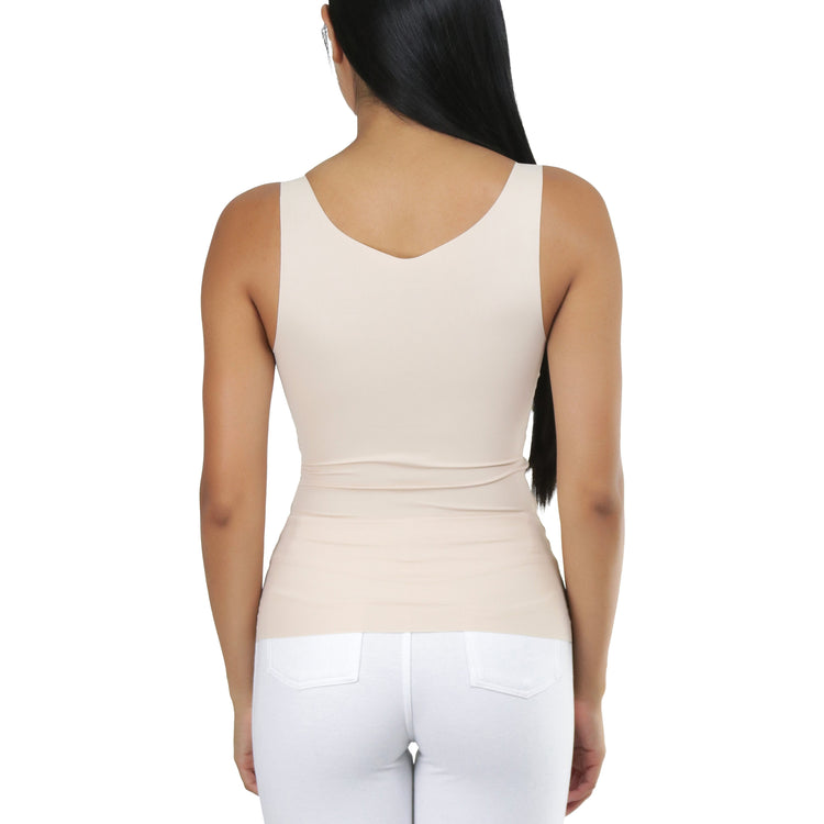 Women's Seamless Torso Shaping V-Neck Shapewear Camisole