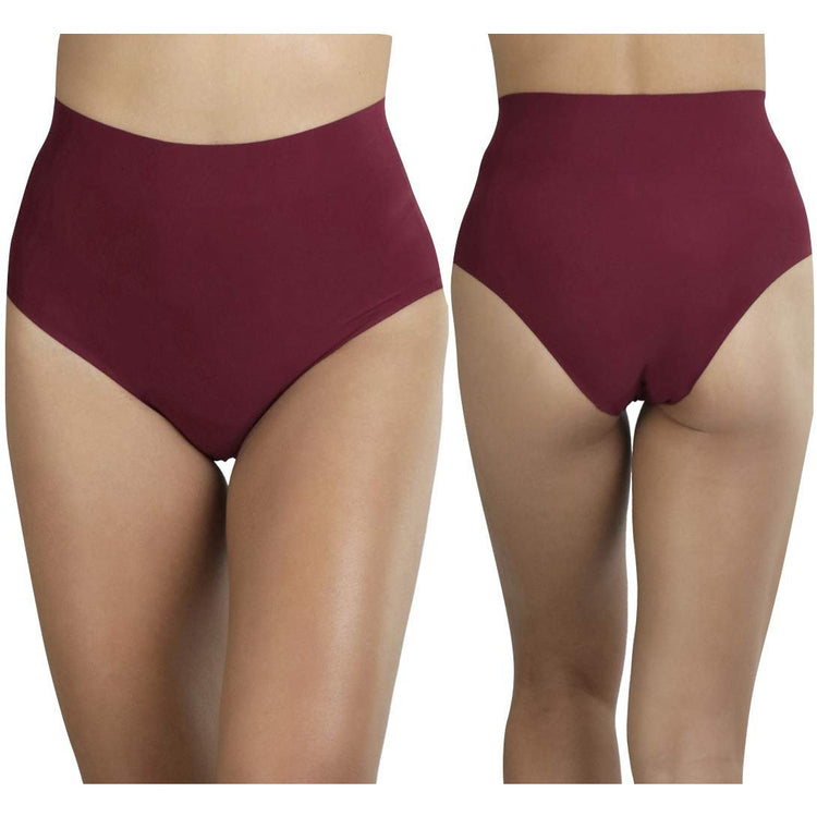 Women's Pack of 6 High Waisted Seamless Laser Cut Panty Briefs