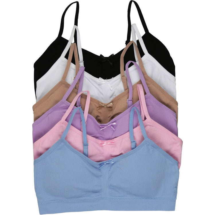Girls’ Basic Pack of 6 Training Bras