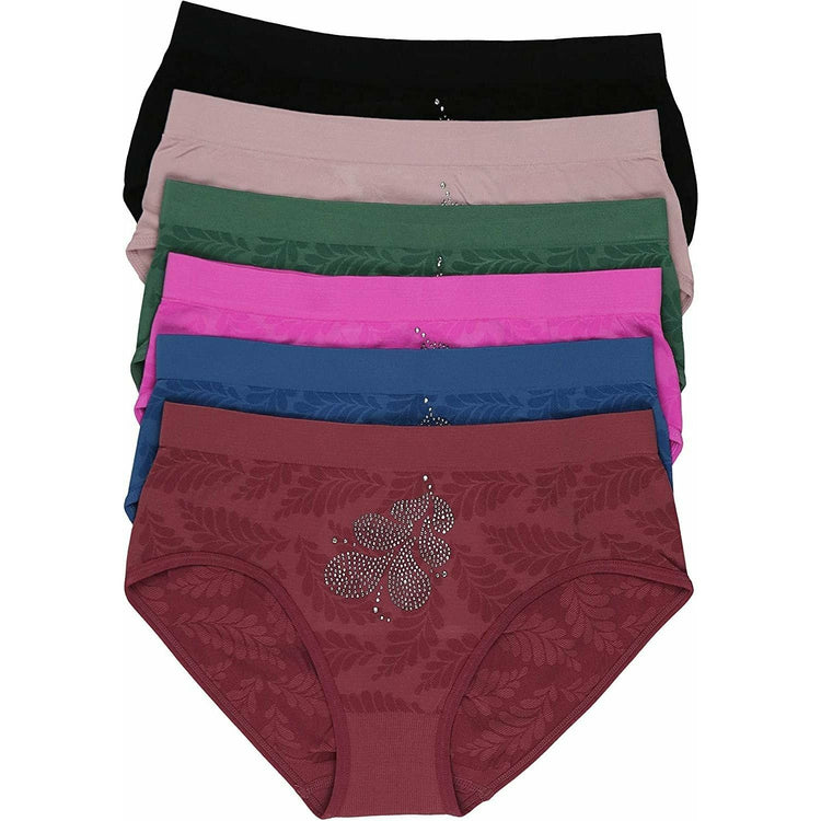 Women’s Pack of 6 Comfortable Bikini Brief Panties