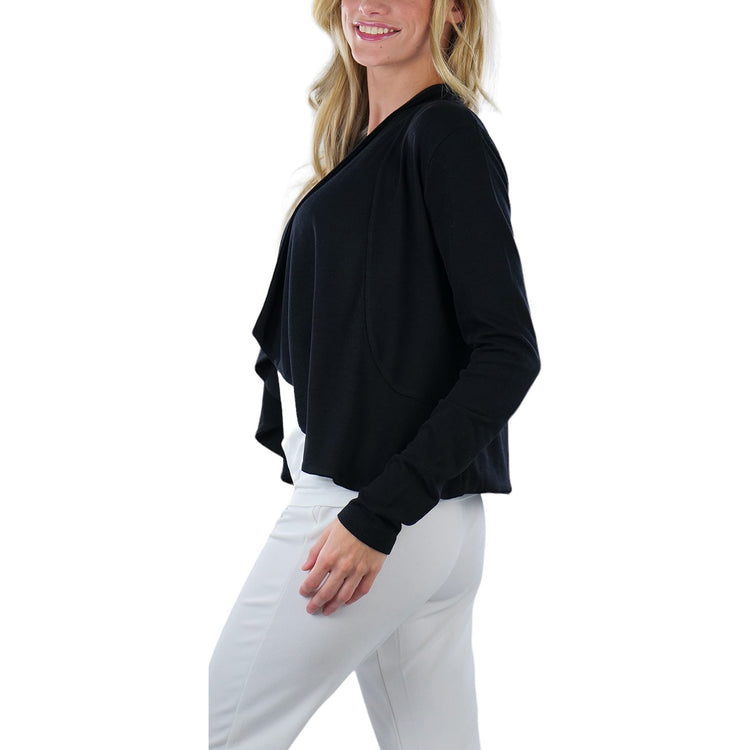 Women's Draped Front Cardigan