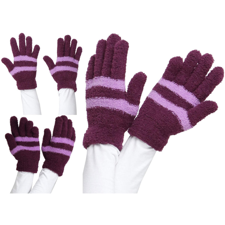 Women's Pack of 6 Assorted Styles Winter Gloves