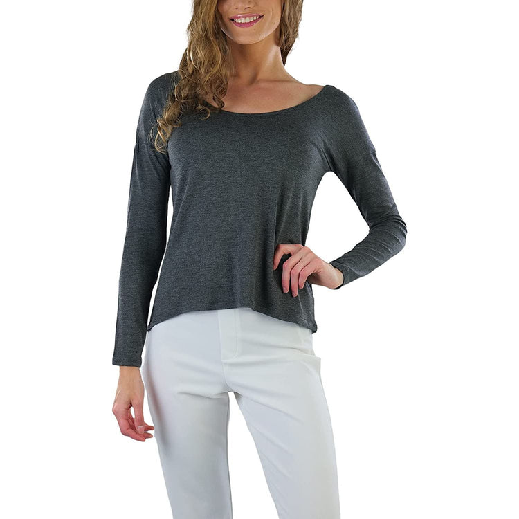 ToBeInStyle Women's Long Sleeve Round Crew Neck T-Shirt