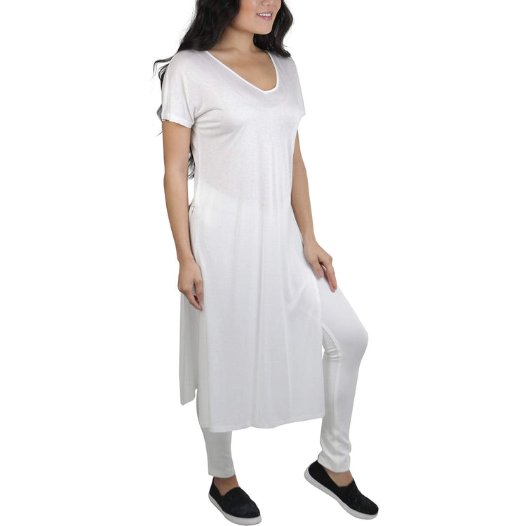 Women's Longline High-Slit Top