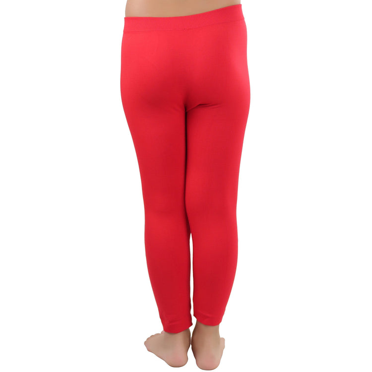Girl’s Fun Seamless Poly Blend Lightweight Opaque Capri Tights