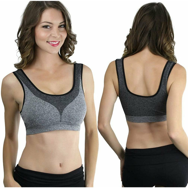 ToBeInStyle Women's Pack of 6 Padded Scoop Neck Lounging Bras
