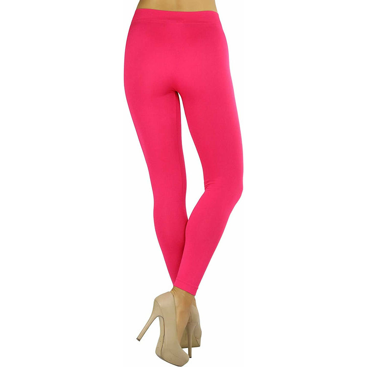 ToBeInStyle Women’s Footless Classic Seamless Style Elastic Microfiber Lightweight Stretch Leggings