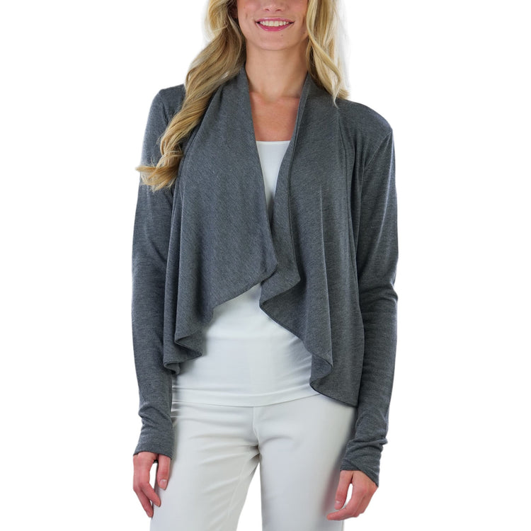Women's Draped Front Cardigan