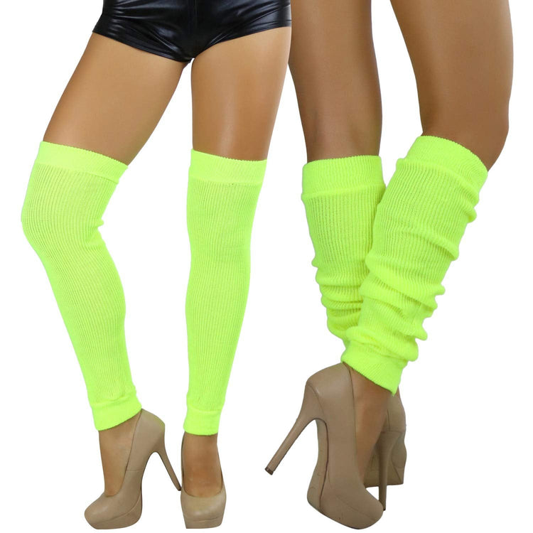 Women's Long Thigh High Separated Leg Warmers