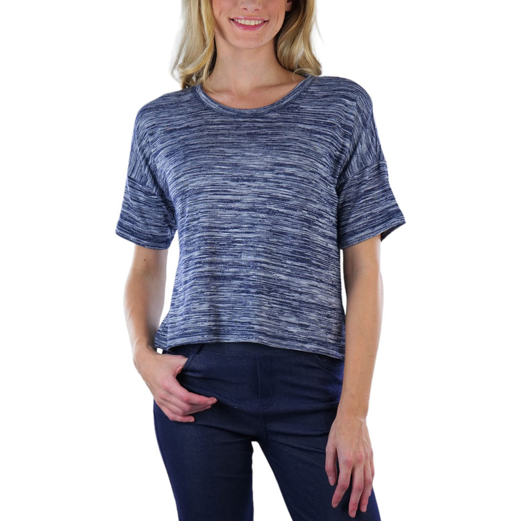 Women's Short Sleeve Hacci Sweater