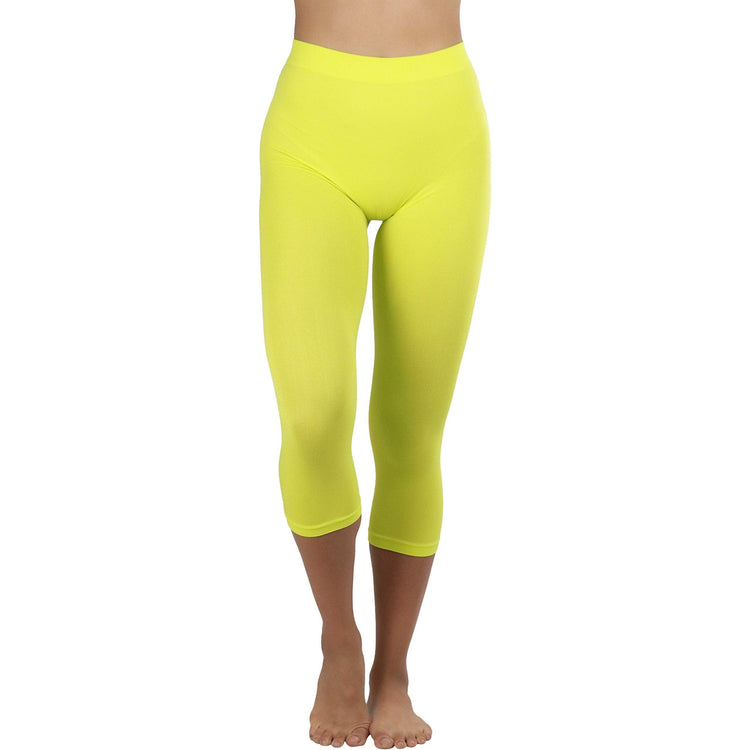 Women’s Capri Length Seamless Lightweight Stretch Leggings