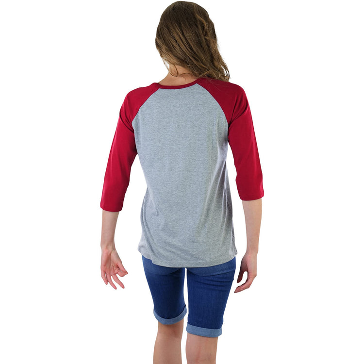 Women's Classic Two Color Cotton Baseball T-Shirts