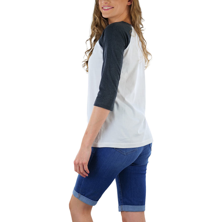 Women's Classic Two Color Cotton Baseball T-Shirts