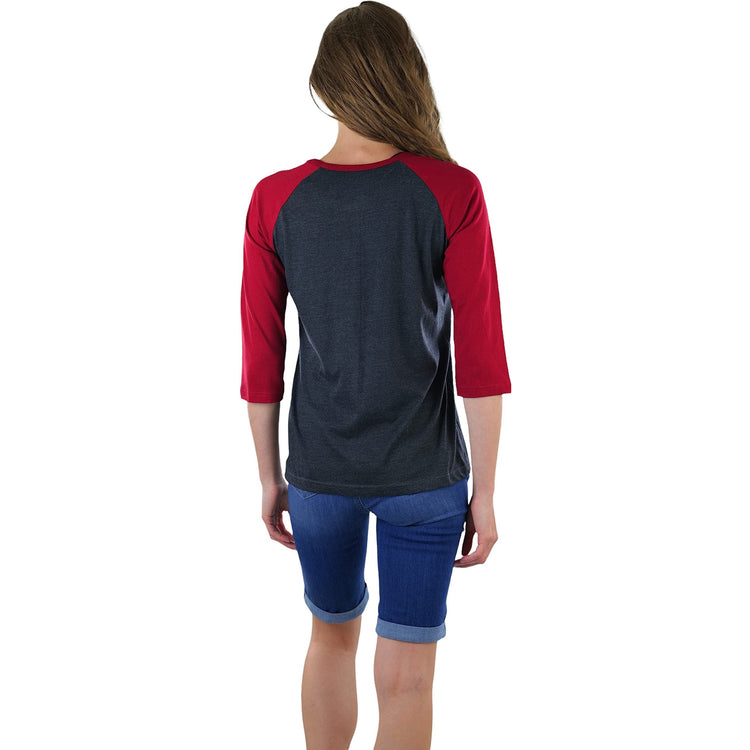 Women's Classic Two Color Cotton Baseball T-Shirts
