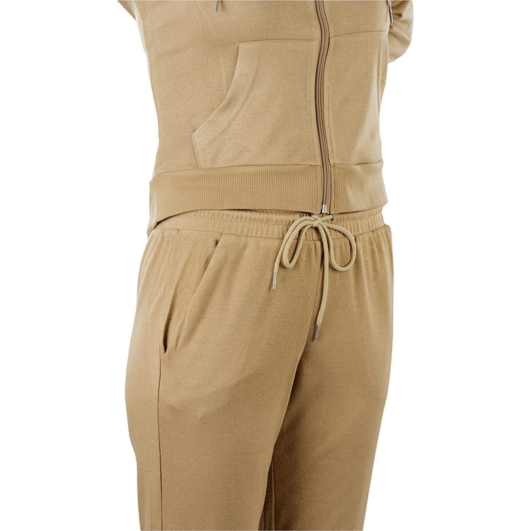ToBeInStyle Women's French Terry Lightweight Hooded Jacket & Pants