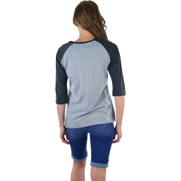 Women's Classic Two Color Cotton Baseball T-Shirts