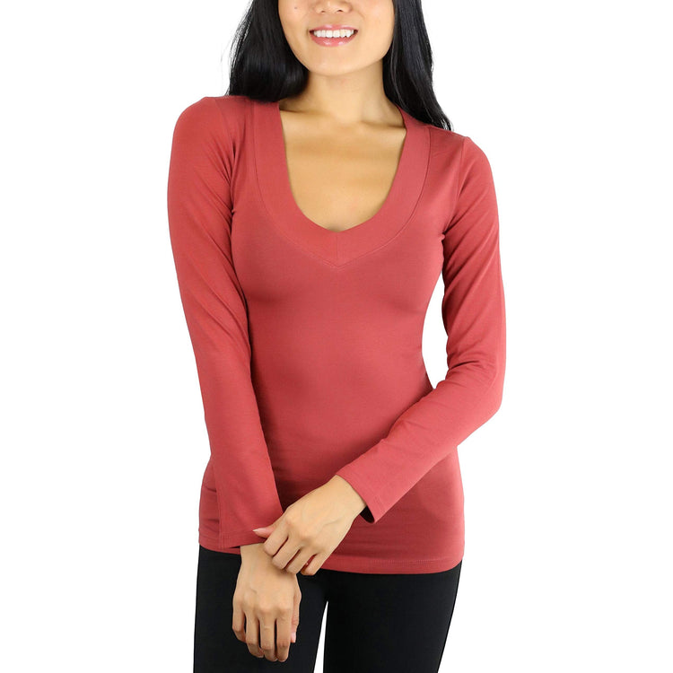 Women's Long Sleeve V-Neck T-Shirt