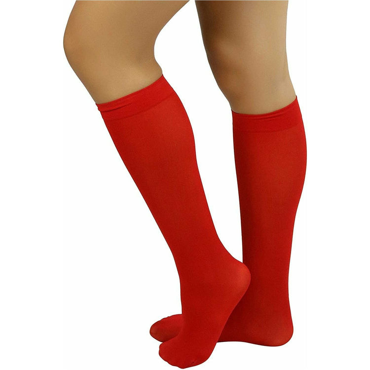 Womens Pack of 6 Knee High Trouser Professional Socks