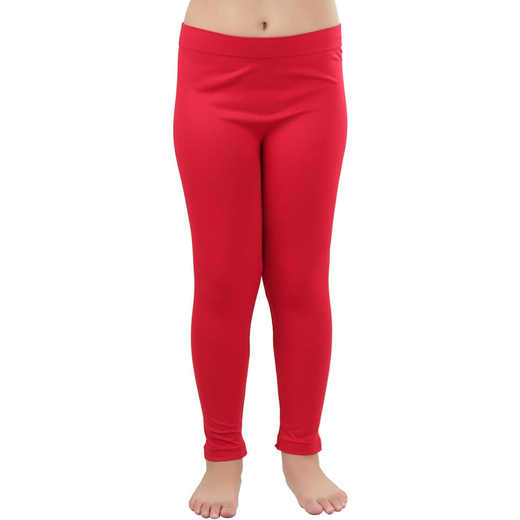 Girls' Nylon-Spandex Blend Full Length Leggings