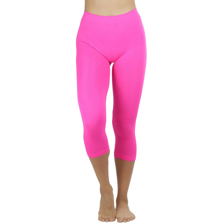 Women’s Capri Length Seamless Lightweight Stretch Leggings