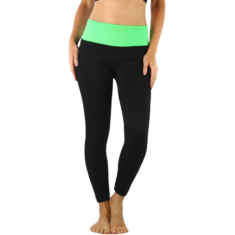 Women's High Waist Fleece Lined Ankle Length Leggings