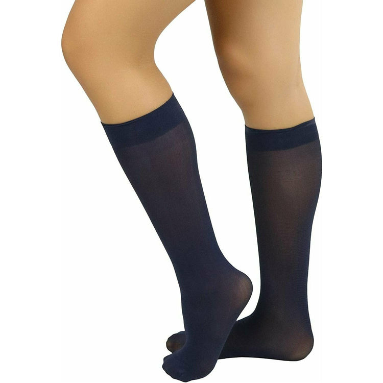 Womens Pack of 6 Knee High Trouser Professional Socks