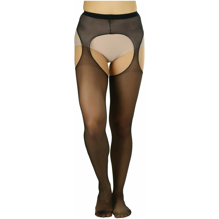 Women's Sheer Suspender Pantyhose