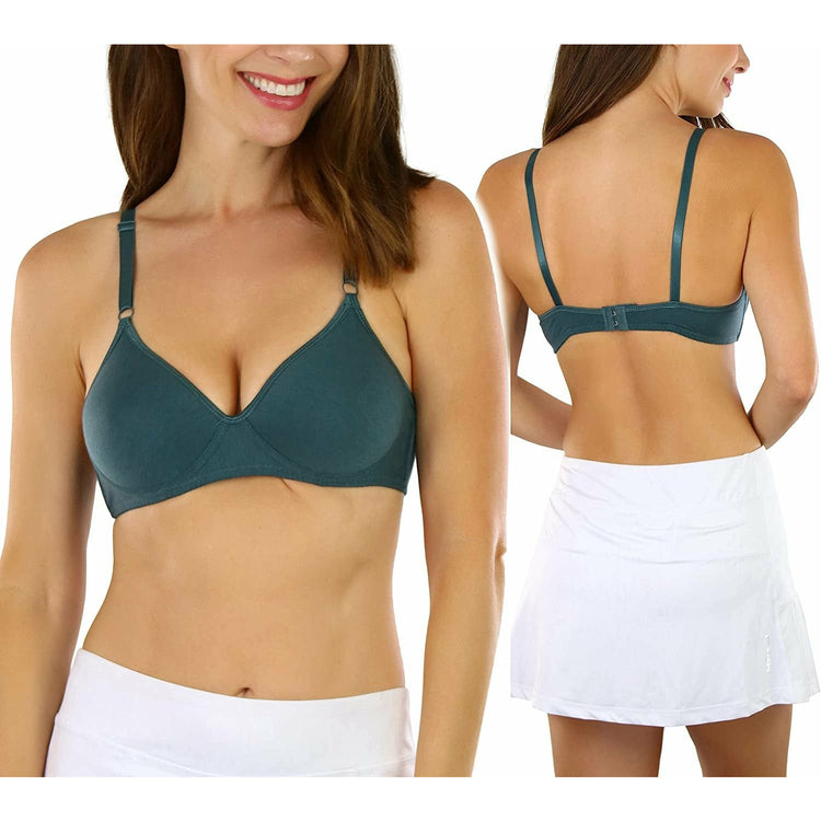 ToBeInStyle Women's Pack of 6 Slightly Padded Underwire Wild Berry Bras