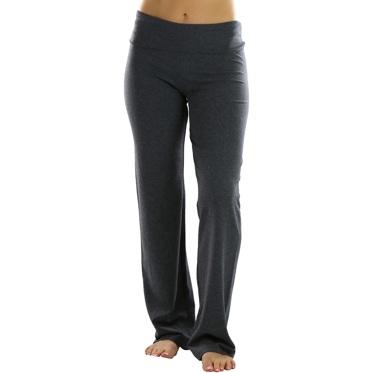 Women's Low Rise Sweatpants w/Fold-Over Waistband