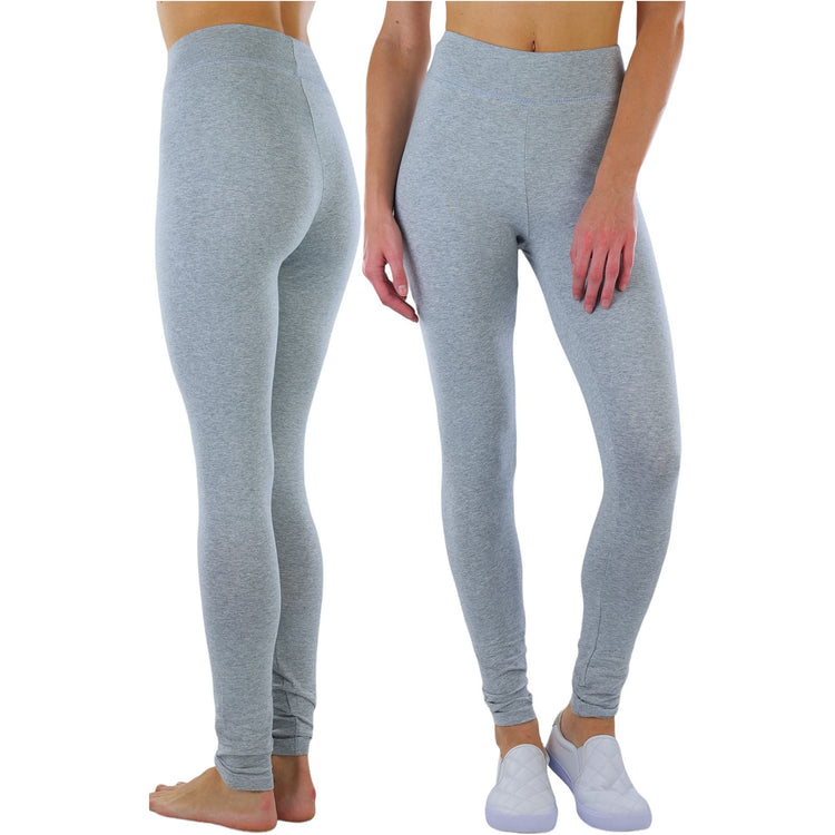 ToBeInStyle Women's Medium Weight Breathable Cotton-Spandex Leggings