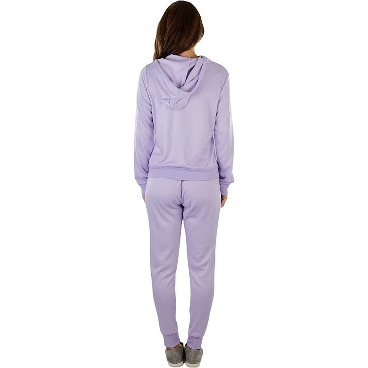 ToBeInStyle Women's French Terry Lightweight Hooded Jacket & Pants