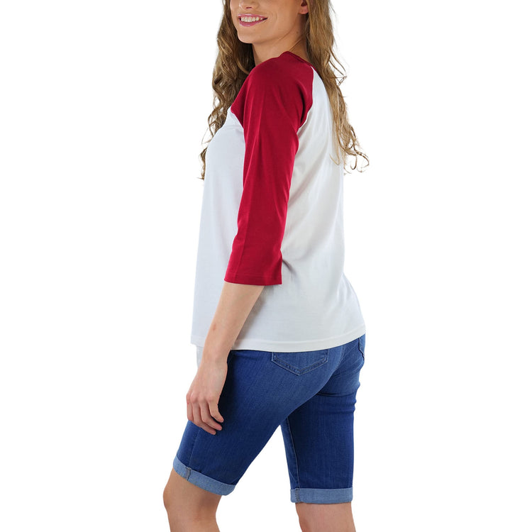 Women's Classic Two Color Cotton Baseball T-Shirts