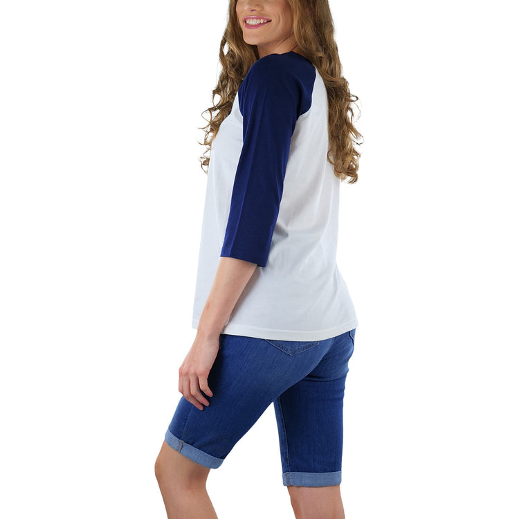 Women's Classic Two Color Cotton Baseball T-Shirts