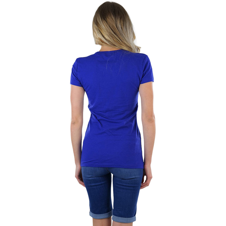 Women's Slim Fit Crew Neck Short Sleeve Longline Tee