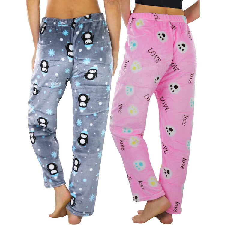 Women's Poly Fabric Ankle Length Pajama Bottoms