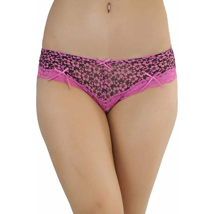 ToBeInStyle Women's Pack of 6 Lace Accents Hipster & Bikini Panties