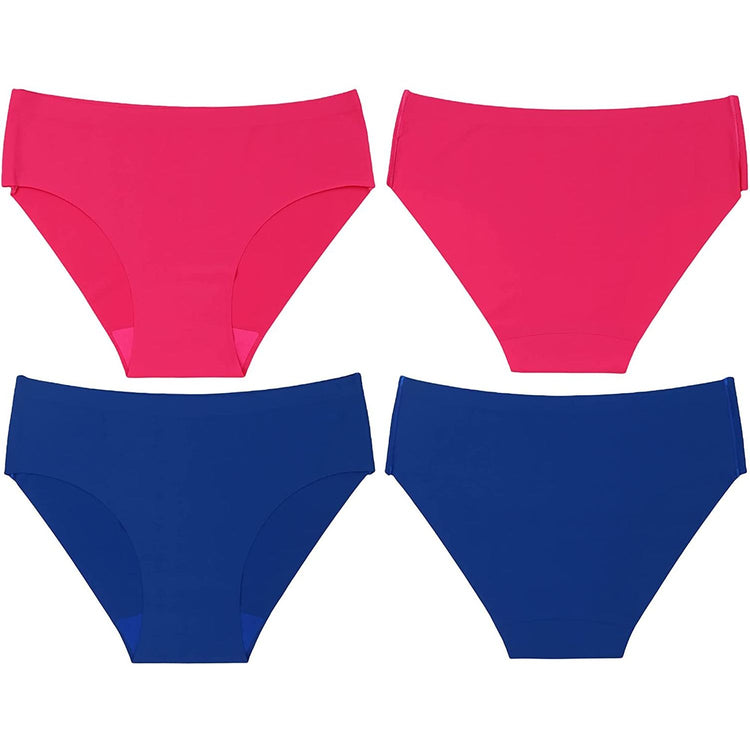 ToBeInStyle Womenโs Pack of 6 Comfortable No Panty Line Laser Cut Boyshorts