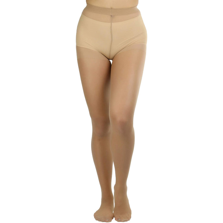 Women's Pack of 6 Plain Full Length Pantyhose