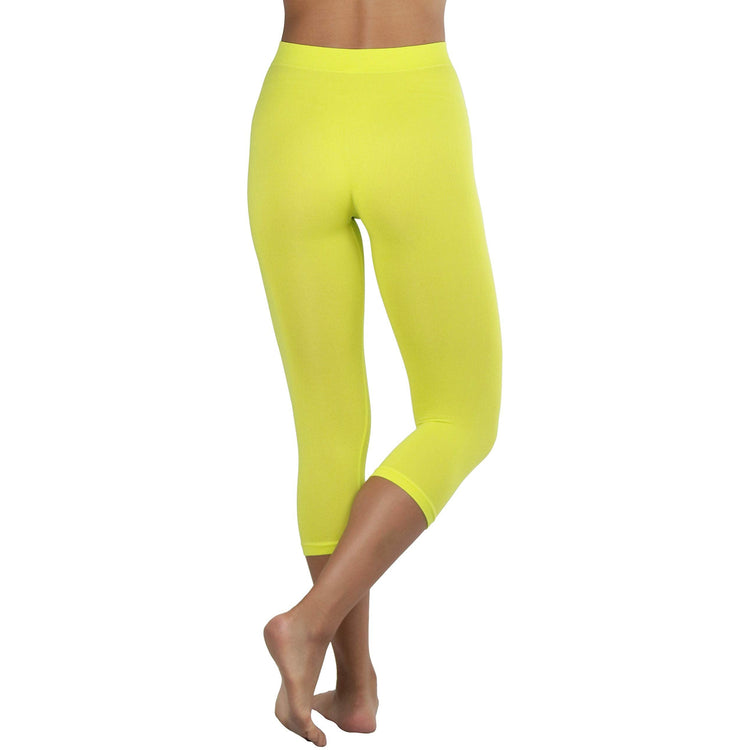 Women’s Capri Length Seamless Lightweight Stretch Leggings