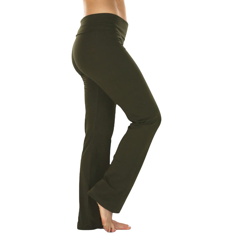 Women's Low Rise Sweatpants w/Fold-Over Waistband