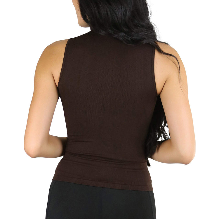 Women's Turtleneck Fullback Sleeveless Tank Top